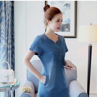 ĐẦM JEAN SUÔNG XẺ TÀ ĐÍNH 3 NGÔI SAO - NJ227